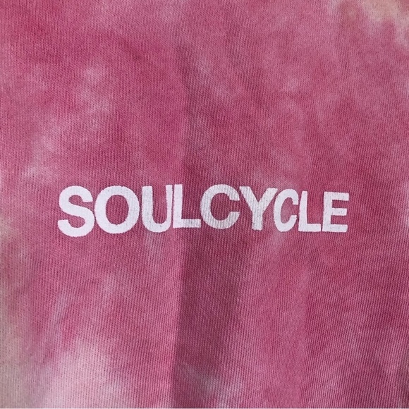 Soul by Soulcycle Lounge Tie Dye Sweatshirt Pink Brown size Medium - Picture 4 of 9